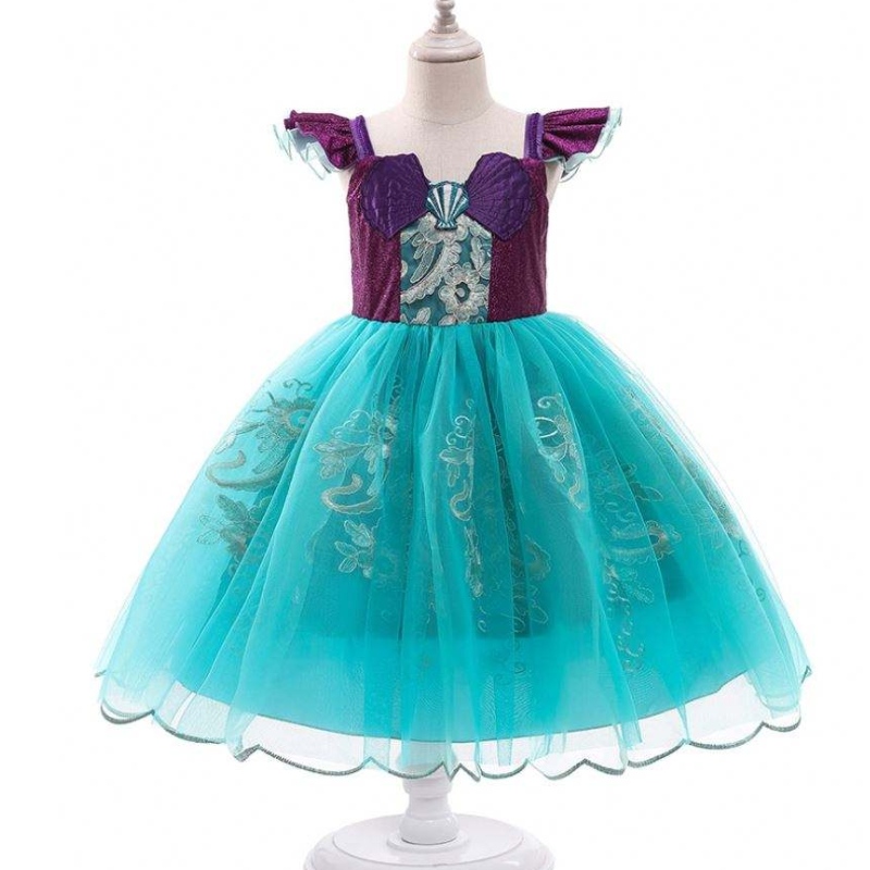 Baige Girls Mermaid Ariel Princess Dress Cosplay Cosplay Costumes for Bird Girl Mermaid Dress Up Children Adleween Clothing