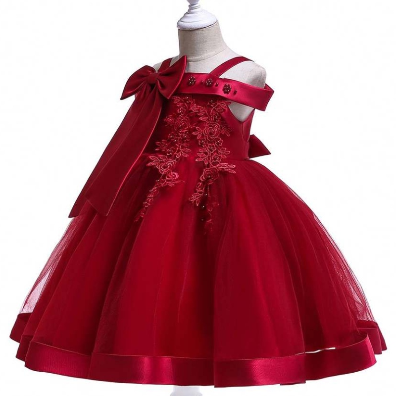 Baige Kids Garments Wholesale Little Baby Birks Lace Kids حفل زفاف الفساتين L5081
